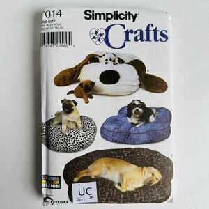 New Dog Beds Sewing Pattern Simplicity 7014 Crafts UNCUT